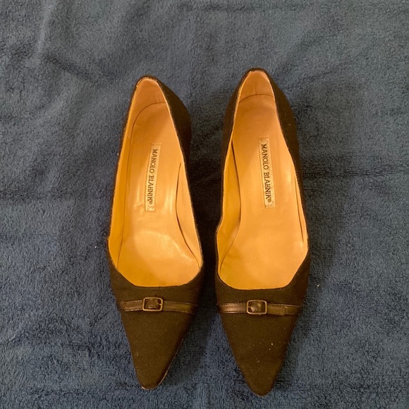 Manolo Blahnik Low Heels black - Picture 1 of 5